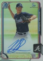 2015 Bowman Chrome Draft Pick Autograph #BCAMS  Michael Soroka Refractor Baseball Card