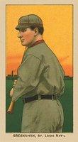 1909 White Borders Ghosts, Miscuts, Proofs, Blank Backs & Oddities #52 Roger Bresnahan Batting Baseball Card