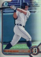 2022 Bowman Draft #BDC15 Jace Jung Chrome-Refractor Baseball Card