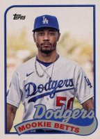 2023 Topps Archives 1989 Doubleheaders #89DH8 Jackie Robinson/Mookie Betts Baseball Card