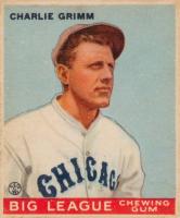 1933 Goudey #51 Charlie Grimm Baseball Card