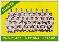 1966 Topps #19 Giants Team Baseball Card