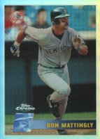 1996 Topps Chrome #56 Don Mattingly Refractor Baseball Card