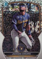 2023 Bowman Chrome Prospects #BCP246 Jackson Chourio Speckle Refractor Baseball Card