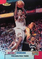 1999 Finest #78 Allen Iverson Refractor Basketball Card