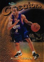 1997 Finest #320 Allen Iverson Refractor Basketball Card