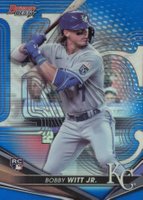 2022 Bowman's Best #13 Bobby Witt Jr. Blue Refractor Baseball Card