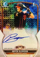 2023 Bowman Draft Chrome Prospect Autograph #CDABE Bryce Eldridge HTA Choice Baseball Card