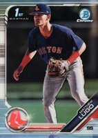 2019 Bowman Draft #BDC139 Matthew Lugo Chrome-Refractor Baseball Card