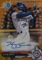 2017 Bowman Draft Chrome Draft Picks Autographs  #CDAKS Kevin Smith Gold Refractor Baseball Card