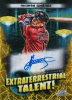 2023 Topps Cosmic Chrome Extraterrestrial Talent Autograph #AG Andres Gimenez Gold Interstellar Baseball Card