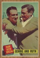 1962 Topps #140GT Gehrig And Ruth Green Tint-Babe Ruth Special Baseball Card