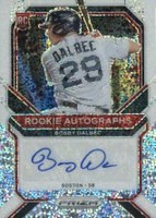 2021 Panini Prizm Rookie Autographs #RABD Bobby Dalbec White Sparkle 1/1 Baseball Card