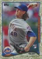 2014 Topps Update #US50 Jacob DeGrom Throwing-Camo Baseball Card