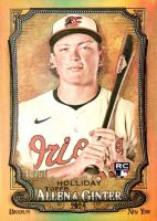 2024 Topps Allen & Ginter #277 Jackson Holliday Chrome-Gold Refractor Baseball Card