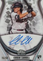 2023 Topps Chrome Black Ivory Autographs #CC Corbin Carroll Baseball Card