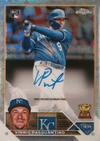 2023 Topps Chrome Logofractor Edition Refractor Chrome Autograph #RCAVP Vinnie Pasquantino Baseball Card