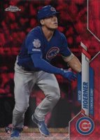 2020 Topps Chrome #161 Nico Hoerner Red Wave Refractor Baseball Card