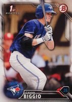 2016 Bowman Draft  #BD81 Cavan Biggio Baseball Card