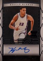 2022 Leaf Trinity Clear Autographs #CAKM1 Keegan Murray Blue Basketball Card