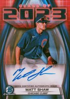 2023 Bowman Draft Class of 2023 Autograph #23AMS Matt Shaw Baseball Card