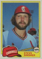 1981 Topps #541 Steve Swisher Baseball Card