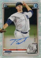 2020 Bowman Chrome Prospect Autographs #CPATS Tarik Skubal Refractor Baseball Card