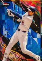 2024 Topps Finest #177 Shohei Ohtani Blue Refractor Baseball Card