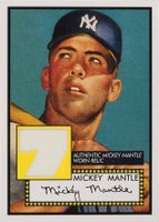 2006 Topps '52 Target Exclusive Relic #7 Mickey Mantle Baseball Card