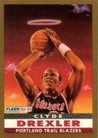 1992 Fleer #250 Clyde Drexler Basketball Card