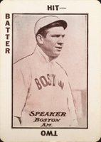 1913 Tom Barker Game # Tris Speaker Baseball Card