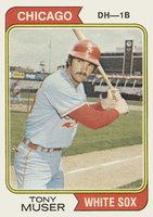 1974 Topps #286 Tony Muser Baseball Card