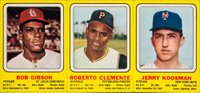 1970 Transogram Hand Cut # Bob Gibson/Roberto Clemente/Jerry Koosman Panel Baseball Card
