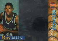 1996 Stadium Club Rookie Showcase #RS4 Ray Allen Basketball Card