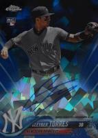 2018 Topps Chrome Sapphire Edition Rookie Autographs #AC-GT Gleyber Torres Baseball Card