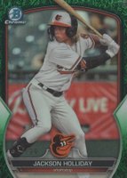 2023 Bowman Draft #BDC118 Jackson Holliday Chrome-Green Grass Baseball Card