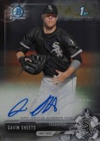 2017 Bowman Draft Chrome Draft Picks Autographs  #CDAGS Gavin Sheets Baseball Card
