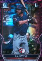 2023 Bowman Draft #BDC101 CJ Kayfus Chrome-Fuchsia Lunar Baseball Card
