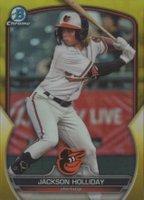 2023 Bowman Draft #BDC118 Jackson Holliday Chrome-Yellow Baseball Card