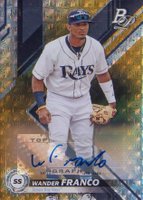 2019 Bowman Platinum Top Prospects #TOP9 Wander Franco Autograph-Foilfractor 1/1 Baseball Card