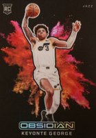 2023 Panini Obsidian Black Color Blast #9 Keyonte George Basketball Card