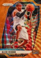 2024 Panini Prizm #291 Allen Iverson Orange Wave Basketball Card