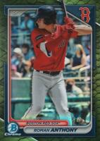 2024 Bowman Chrome Prospects #BCP235 Roman Anthony Reptilian Green Refractor Baseball Card