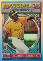 1993 Finest #158 Ruben Sierra Refractor Baseball Card