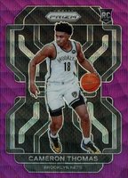 2021 Panini Prizm #297 Cameron Thomas Purple Wave Basketball Card