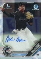 2019 Bowman Draft Chrome Draft Picks Autograph #CDANN Nasim Nunez Baseball Card