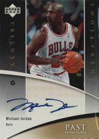 2006 Upper Deck Trilogy Generations Past Signatures #MJ Michael Jordan Basketball Card