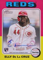 2024 Topps Heritage Real One Autographs #ROAED Elly de La Cruz Baseball Card