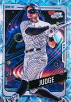 2024 Topps Chrome Cosmic #68 Aaron Judge Nucleus Refractor Baseball Card