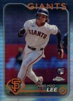 2024 Topps Chrome #201 Jung Hoo Lee Prism Refractor Baseball Card